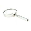SE MM2025 3X Chrome-Plated Handheld Magnifier, Chrome Plated
