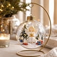 thumbnail image 6 of Arghm LED Christmas Acrylic Ornament - Mini Holiday Scene Pendant for Festive Tree Decoration, Wreaths & Gift-Giving - Perfect for Celebrations & Holiday Parties, 6 of 7