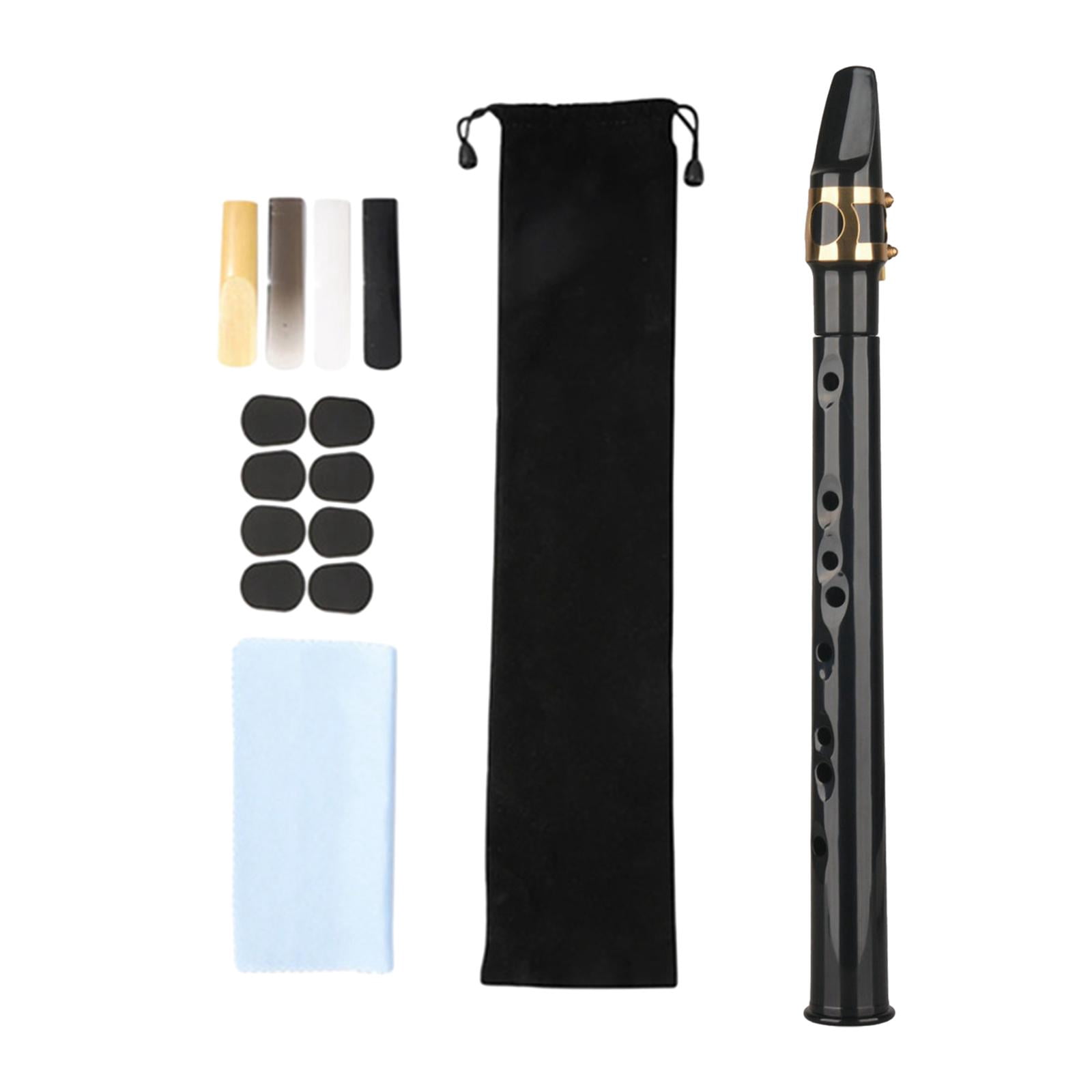 LeeQinersw Mini Pocket Saxophone Kits with Carring Bag Easy to Play Musical Instruments for Black