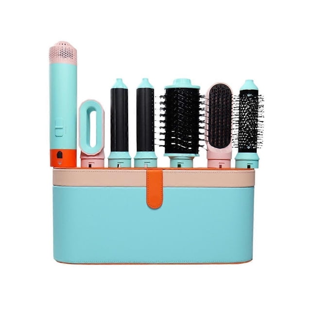 6In1 MultiFunctional Hair Dryer Comb Set Hot AirStyler Hair Curler Straightening Curling Iron Styling Brush Tool EU Plug