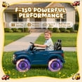 thumbnail image 5 of Conchico 24V Licensed Ford F150 Raptor Battery Powered Ride on Truck with Remote Control, 2-Seater and Rear Trunk for Kids Gift, Blue, 5 of 8