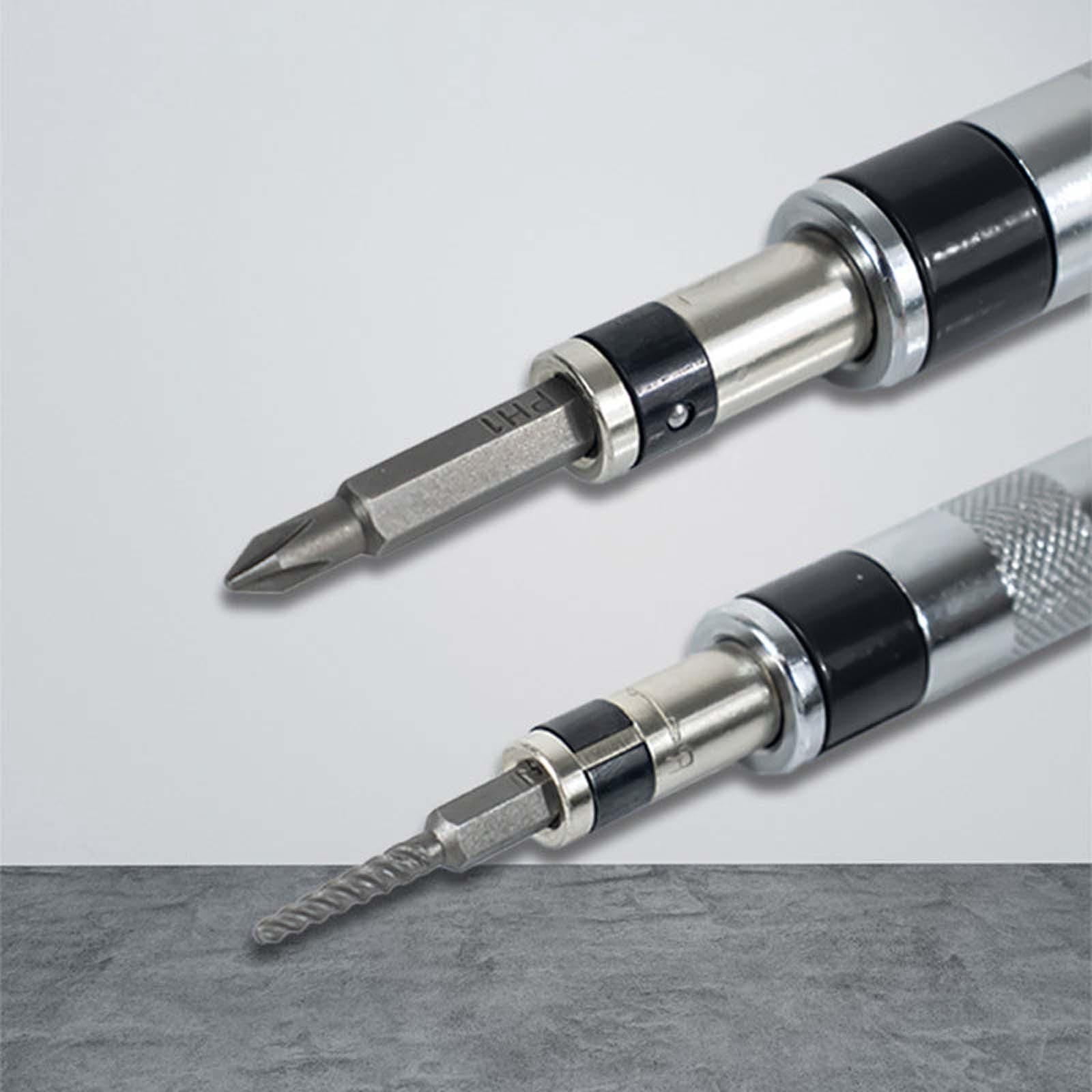 Xheghe Manual Hand Reversible Impact Driver Set - Ergonomic Tool for Easy Screw Removal and Installation, Includes Replaceable Bits for Home, Garage, Workshop Use