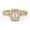 Yellow Gold, variant on Twisted Infinity Halo Solitaire Engagement Rings for Women, 1.00 Carat (ctw) Emerald And Round Lab Grown Diamond Ring In 14K Yellow Gold Over 925 Sterling Silver F-G-H, SI Quality Size-9