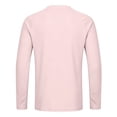 thumbnail image 4 of GrmtClth Men's UV Protection Raglan Long Sleeve Crew Neck Tee, Small Chest Logo Loose Fit Spring Summer Outdoor Layering Tops Pink L, 4 of 7