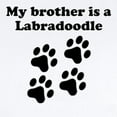 thumbnail image 2 of CafePress - My Brother Is A Labradoodle Body Suit - Baby Light Bodysuit, Size Newborn - 24 Months, 2 of 4