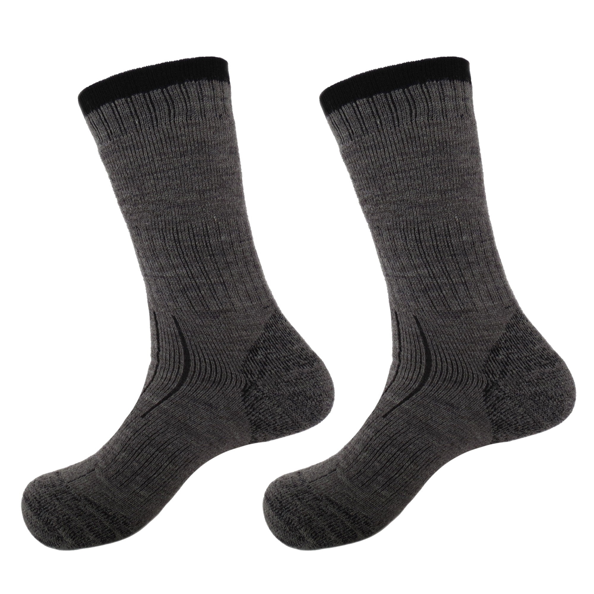 BambooMN Thick Wool Blend Socks - Assortment 03, Men's Size M - 2 Pairs ...