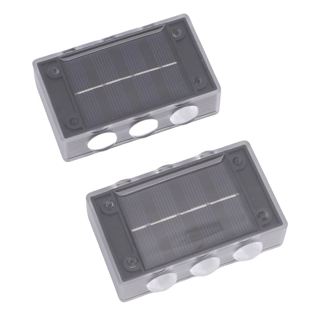 2 Piezas De Lámparas Solares Para Pared, IP44 Resistentes Al Agua Lámparas Para Lavandería Con Panel Solar, Iluminación Automática Para Villas, Patios Interiores