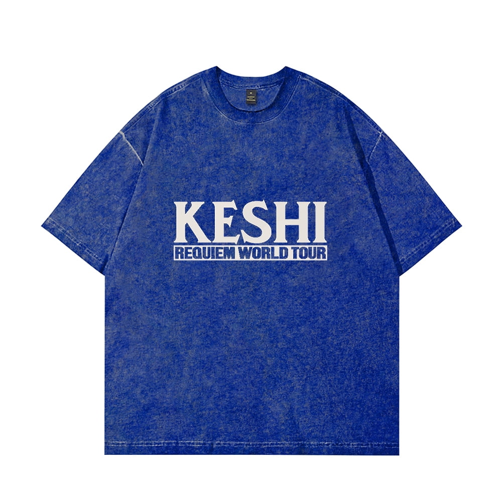 Keshi Requiem World Tour 2025 Cotton Vintage Wash Tee Shirt