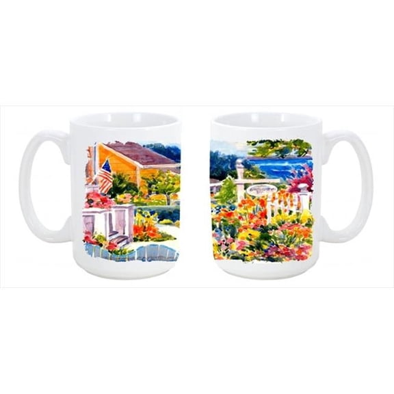 Seaside Beach Cottage Dishwasher Safe Microwavable Ceramic Coffee Mug