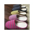 thumbnail image 6 of Women Man Striped Indoor Slippers Unisex Women House Shoes Non-Slip Warm Cotton Slippers Floor Slippers, 6 of 7