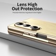 thumbnail image 4 of Allytechgroup Case for Samsung Galaxy Z Fold 7 with Screen Protector, Lens High Out Protection Non-Greasy Upgraded Anti-Drop Shockproof Protective Back Cover for Samsung Galaxy Z Fold 7, Gold, 4 of 12