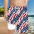 thumbnail image 2 of Gubotare 4th of July Boy Swim Trunk Boys Swim Trunks Swimwear Bathing Suits Swim Shorts with Pockets (Blue,Size 13-14 Years), 2 of 4