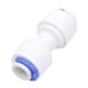 thumbnail image 1 of Acoplamientos de ajuste a presión para purificador de agua Adaptador de instalación de tubería recta (1/4-1/4, acoplamiento) VoborMX herramienta, 1 of 2