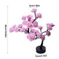 thumbnail image 2 of Luz de noche de árbol de rosas LED, luz de mesa de Control táctil con pilas, mesita de noche de cumpleaños, lámpara de noche, decoración de fiesta rosa Inevent HA011054-01B, 2 of 7