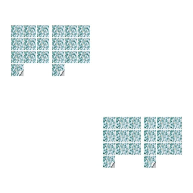 Transemion Personalized Home Style With Self Adhesive Tile Stickers Durable Self-Adhesive Tile Backsplash 20cm*20cm 2Set