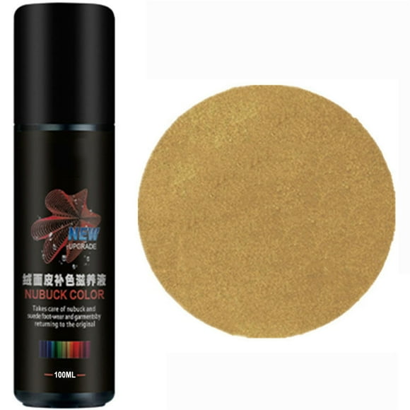 Suede Color Restorer & Protector for Shoes Bags Jackets, 75ml Leather Revitalizer Spray with Applicator, Fade Repair Solution