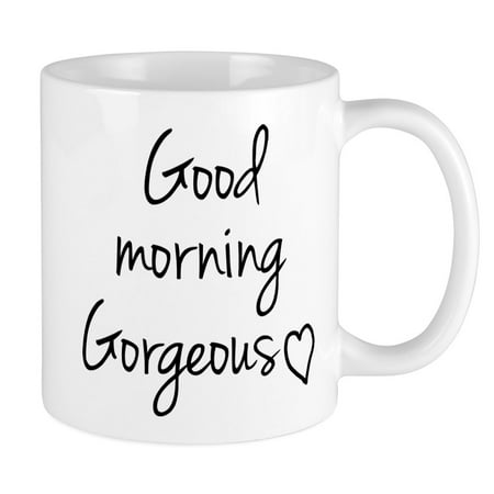 

CafePress - Good Morning Gorgeous Mugs - Ceramic Coffee Tea Novelty Mug Cup 11 oz