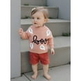 thumbnail image 4 of BemeyourBBs Girls Halloween Sweater Long Sleeve Letter Ghost Embroidery Knitwear, 4 of 9