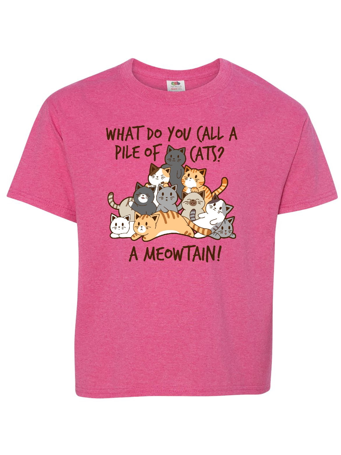INKtastic Inktastic What Do You Call A Pile Of Cats A MEOWTAIN Teen 