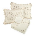 thumbnail image 5 of Modern Heirloom Felisa Cream/Pink Floral Embroidered 3-Piece Quilt Set, King, 5 of 5