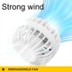 thumbnail image 3 of Cateissary Ventilador recargable portátil con control de viento de tres velocidades y batería potente Regulación de tres velocidades Electrodomésticos Aurora Púrpura, 3 of 6