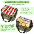 thumbnail image 5 of Tirrinia Camping Cooler Bag Insulated, Shoulder Strap and Bottle Opener 24 Cans Portable with Zipper, 5 of 7