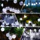 thumbnail image 1 of lámparas de jardín Solar Garden String Lights 50 LED Outdoor Crystal Ball String Lights Fairy Lights Waterproof 24Ft Decorative Lighting for Garden, Patio, Yard, Christmas (White) Ormromra WLJ-1377, 1 of 4