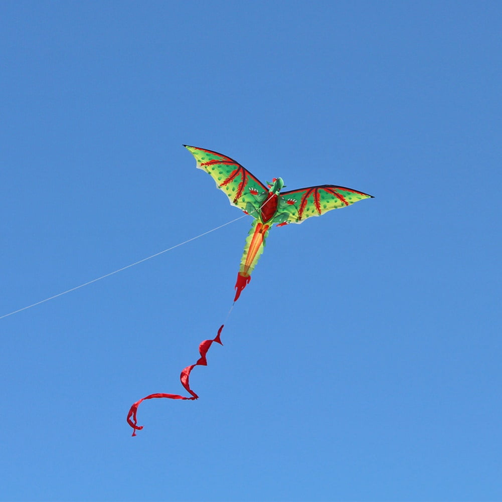 SPRING PARK Kids Cute 3D Dinosaur Kite Flying Game Outdoor Sport Playing Toy Kite with 100m Line