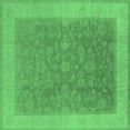 thumbnail image 1 of Ahgly Company Indoor Square Oriental Emerald Green Traditional Area Rugs, 5' Square, 1 of 4