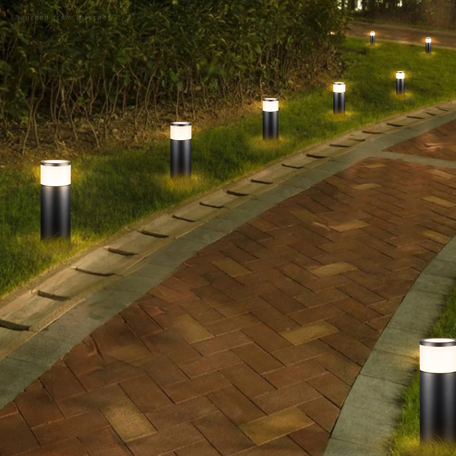 Details about   3 Pc Solar Step Lights,Super Bright LED Walkway Light Stainless Steel White Warm 