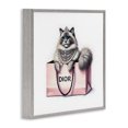 thumbnail image 3 of Stupell Industries Eclectic Lovely Cat in Shopping Bag Gray Framed Giclee Art, 24 x 24, by Amanda Greenwood, 3 of 8