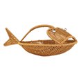 thumbnail image 1 of Imitation Rattan Fruit Basket Snack Storage Basket Multifuctional Breads Basket, 1 of 8