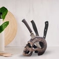 thumbnail image 4 of Portacuchillas de cocina, bloque de cuchillos universal de acero inoxidable sin cuchillos para encimera, bloque de cuchillos cuchillo de almacenamiento multifuncional, 4 of 5