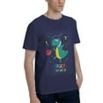 thumbnail image 2 of Bingfone Dinosau Space Explorer Men'S Loose Fit Short-Sleeve Pocket T-Shirt, 2 of 7