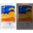 thumbnail image 2 of Caroline's Treasures 6020CNL Big orange Tabby cat on the fence Ceramic Night Light, 6x4x3", multicolor, 2 of 2