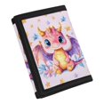 thumbnail image 2 of Uourmeti Cute Pink Dragon Trifold Card Wallet, Polyester Slim Portable Kids Money Organizer for Outdoor Daily Use, 2 of 7