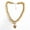 Beige, variant on Double Layered Necklaces for Women,Colored Acrylic Beaded Choker,Gold Heart Charm Pendant, Chunky Chain Unique Stacked Necklace,Boho Stackable Layered Jewelry Gift for Women Daily Vacation Outfit
