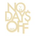 thumbnail image 2 of Women's Fashion "No Days Off" Printed T-Shirt, Casual Round Neck Short Sleeve, Comfortable Summer Top, Knitted Polyester, All-Season, Letter Detail, Ladies Leisure Sportswear, 2 of 6