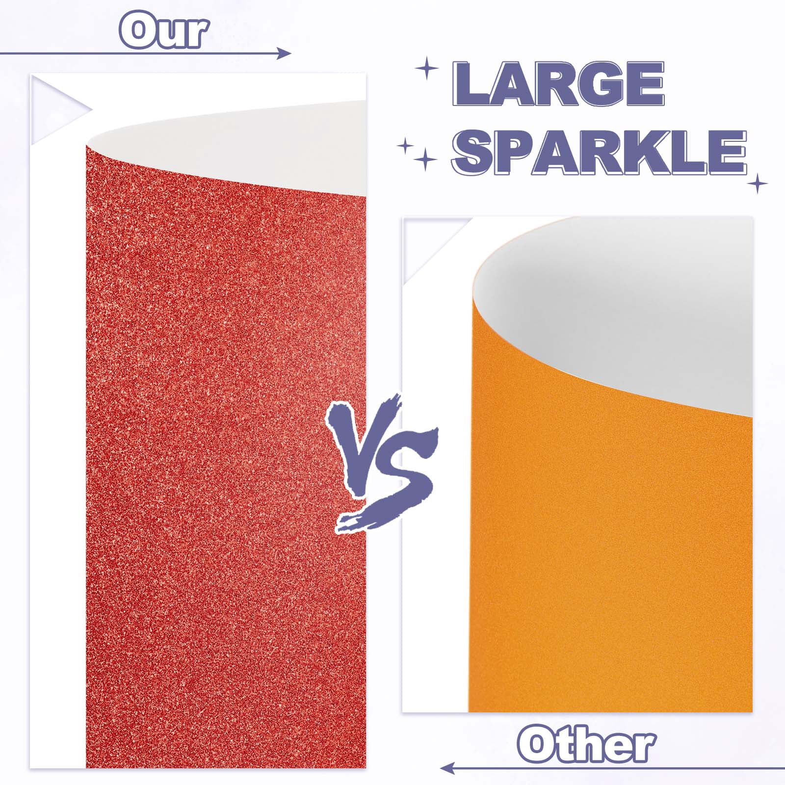 60Sheets Colorful Glitter Cardstock, 8.3x11.7 in A4 Glitter Paper Card Stock Shiny Scrapbook 250gsm Sparkly Paper Large Shimmer for Crafts Scrapbook DIY Art Wedding Party