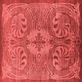 thumbnail image 1 of Ahgly Company Indoor Square Oriental Red Industrial Area Rugs, 8' Square, 1 of 4