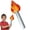 Black, variant on Inflatable Torch Stick - Inflatable Flame Toy For Kids, Stage Prop, Sports Meeting Cheer Stick - Children, Performance, Cheering Events