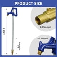 thumbnail image 4 of Frost Proof Yard Hydrant, 3.25FT Freezeless Frost Proof Hydrant, Water Faucet 3/4" Pipe Connection, 12" Bury Depth, for Yard, Garden, Pasture Irrigation and Drinking, 4 of 4