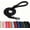 Black, variant on Rope Dog Leash, |Comfortable Leather Handle, Resistant to Dirt and bite | Strong Nylon Pet Lead for Small, Medium, Large Dogs (Pink, 5 FEET)