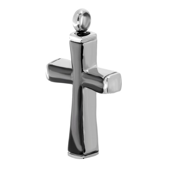 Stainless Steel Cross Design Keepsake Cremation Urn Tag