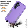 thumbnail image 7 of Galaxy S25 FE 5G Case,Sturdy Phone Case for Samsung S25 FE 5G 2025 6.7 inch,Njjex Shockproof Protection Heavy Duty Armor Hard Plastic & Rubber Rugged Bumper 2-in-1 Case Cover-Purple, 7 of 7
