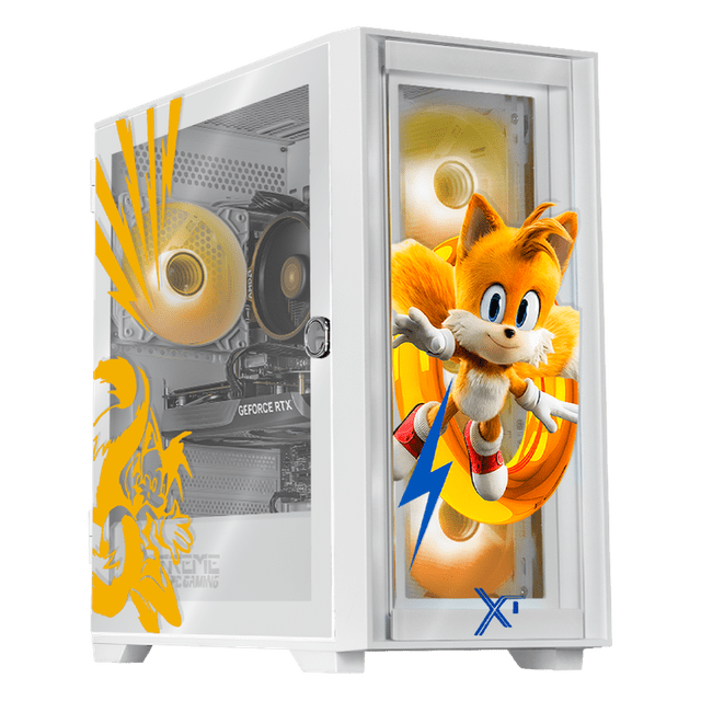 PC Gamer Xtreme PC Gaming NVIDIA GeForce RTX 5060 AMD Ryzen 7 5700 32GB SSD 1TB WIFI Sonic Tails Ring gaming 1080p, estudios y multitarea