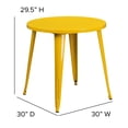 thumbnail image 4 of 30'' Round Black Metal Indoor-Outdoor Table, 4 of 4
