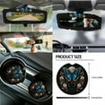thumbnail image 5 of Jeiento Butterfly Car Seat Covers Full Set with Steering Wheel Cover Safe Belt Pads Moon Handbrake Cover Set Coasters Garbage Bin Rear View Mirror Cover Center Console Cover, 14 PCS, 5 of 7