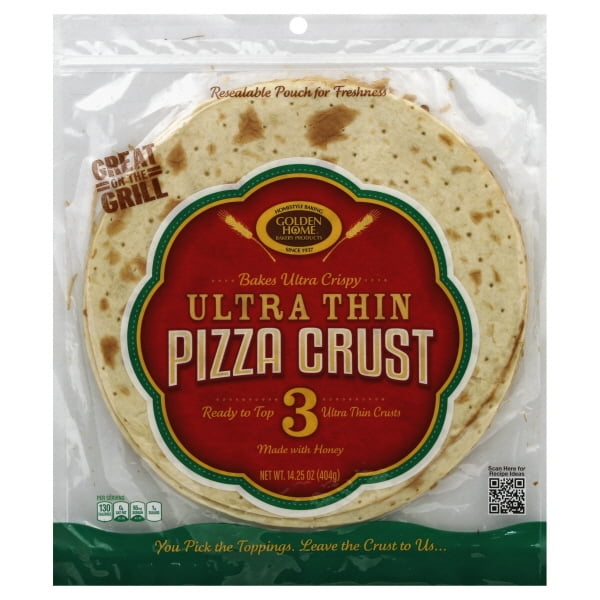 Golden Home Ultra Crispy And Ultra Thin Pizza Crust 12inch, 14.25 Oz