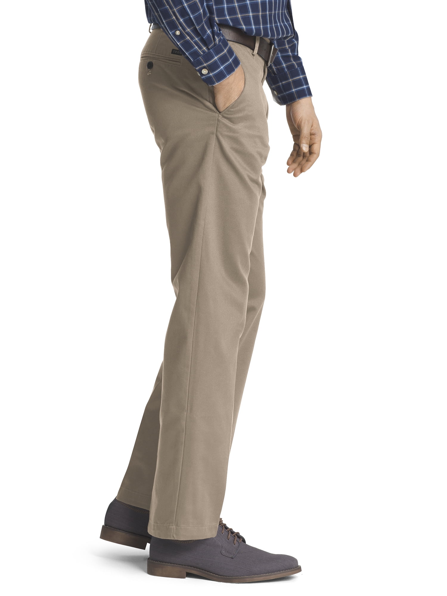 IZOD Men's American Chino Straight Fit Flat Front Pant